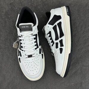 Amiri Black & White Colorblock Low-Top Sneakers